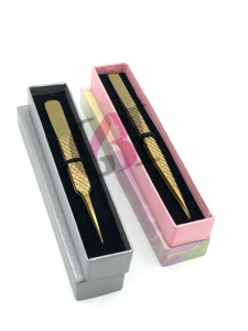 แหนบต่อขนตาคุณภาพสูง โปรโกลด์ พลาสมา สลิม ตรง ทำจากสแตนเลส ทนทาน ป้องกันไฟฟ้าสถิต ขนาด 10 มม. รับทำโลโก้ตามสั่ง - Product Image 6