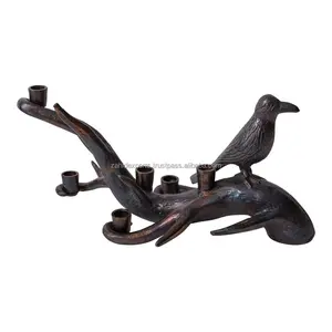 Portavelas de Metal Hecho a Mano de Lujo para Decoración de Interiores Premium, Decoración del Hogar, Decoraciones Navideñas con Velas, Zahid Exports - Product Image 1