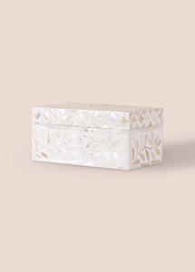 Caja Rectangular de Nácar Hecha a Mano, Tallada con Motivos Florales, Decorativa, de Primera Calidad, para Almacenamiento, Decoración del Hogar, Mejora del Interior - Product Image 5