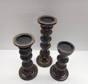 Elegante Candelabro de Madera Retro con Acabado Pulido para Decoración del Hogar, Centro de Mesa y Uso en Eventos, Procedente de la India - Product Image 3