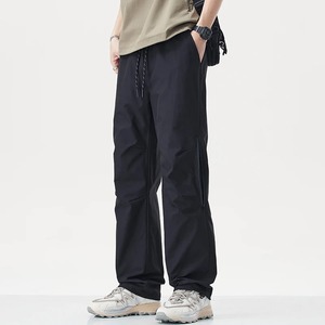 Pantalones Cargo Holgados Vintage para Hombre, Impermeables, Casuales, Deportivos, para Correr, Primavera Verano, Pantalones de Paracaídas, Pierna Ancha, Diseño Plano - Product Image 5