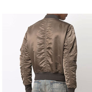 Chaqueta acolchada de invierno a prueba de viento para hombre, chaqueta de béisbol Bomber de lona para uso en exteriores, chaqueta Bomber de lona a prueba de viento para hombre - Product Image 4