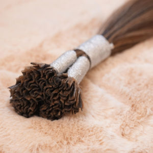 Buena calidad 100% Natural indio Remy Punta de uñas extensión de cabello dibujado solo recto volumen completo extensión de cabello Remy virgen humano - Product Image 1