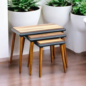 Elegante mesa auxiliar de madera con estante de almacenamiento perfecto para mesita de noche de dormitorio o decoración de mesa auxiliar de sala de estar - Product Image 1