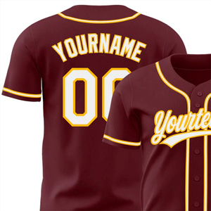 Maillot de baseball personnalisé pour hommes, impression par sublimation, entièrement boutonné, tenue d'équipe - Product Image 4