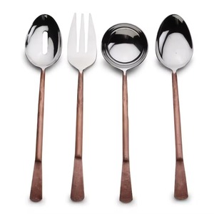 Ensemble de couverts élégants en acier inoxydable et céramique miroir - Durable, écologique, de qualité supérieure, résistant à la rouille pour un usage quotidien - Product Image 2