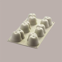 Realistisch kersenrood fruit 3D siliconen mal 75x50H45 mm dessertgereedschap