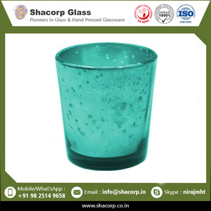 แก้วตกแต่งบ้านแก้วเชิงเทียนดีไซน์คลาสสิก - Product Image 2