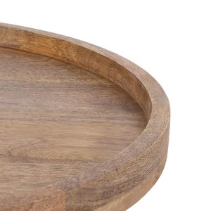 Décor de cuisine transitionnel Lazy Susan Organizer Plateau de service rond élégant - Product Image 3