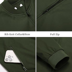 Veste softshell à logo personnalisé pour hommes, manteau d'automne coupe-vent à manches longues, vêtements de sport décontractés, blouson d'aviateur respirant à fermeture éclair - Product Image 6