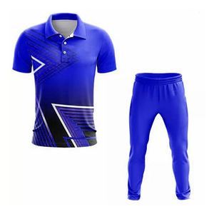 Uniforme de cricket et maillot avec logo imprimé confortable léger conçoit l'uniforme de robe de cricket de couleur fabriqué au Pakistan - Product Image 1