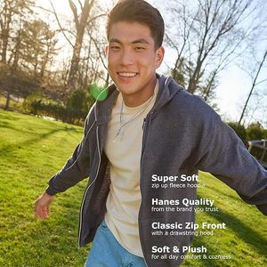 Sweat à capuche zippé en molleton personnalisé pour hommes | Impression de logo OEM, sweat-shirt tricoté, commandes en gros à prix d'usine - Product Image 2