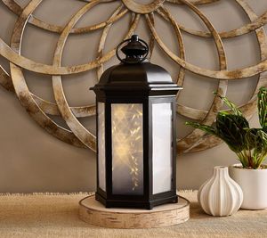 Lanterne en métal faite à la main, design flamme flottante, porte-bougie décoratif pour la maison avec couleurs et tailles personnalisées - Product Image 5