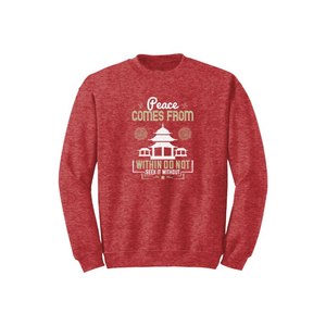 Sudadera de mezcla de algodón con temas de Buda Estampado Estilo informal 12 opciones de color 260-280 Colocación de diseño personalizable GSM pesado - Product Image 4