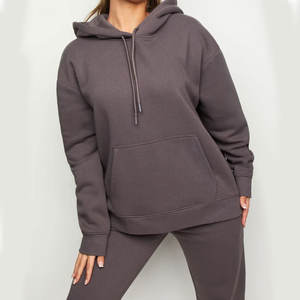 Nuevo chándal de lana personalizado para mujer, conjunto de 2 piezas de invierno y otoño, conjunto de chándal con capucha para salón, conjunto de 2 piezas - Product Image 2