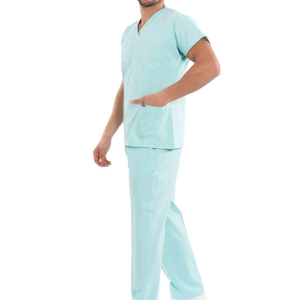 Ensemble d'uniformes médicaux unisexes de qualité supérieure, léger, entièrement personnalisable, anti-rides, en polyester/rayonne respirant, pour hôpital - Product Image 2