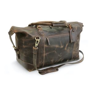 Sac de sport de week-end en cuir Buffalo Traveler Bagages de qualité supérieure pour le voyage - Product Image 4