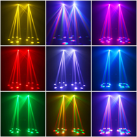 Mini projecteur à tête mobile RGBW Sharp Sword Six Bee Eyes 6x15W avec laser pour DJ, discothèque, fête, parc à thème