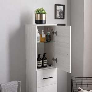 Medium Bathroom Column in Ravenna <b>White</b> Oak 2-Door and 1-<b>Drawer</b> <b>Set</b> - Product Image 2