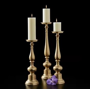 Arrival <b>Gold</b> <b>Candle</b> Stand Metal <b>Candle</b> Holder Wedding Tabletop Decoration and Church Decor - Product Image 1