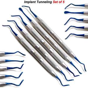 Kit chirurgical pour implants dentaires, greffe osseuse, lifting du sinus, éleveurs périostiques, acier inoxydable, qualité chirurgicale, autoclavable - Product Image 6