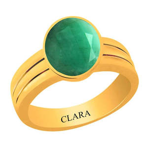 NOVAMART Fine Certified Natural <b>Emerald</b> Panna Gemstone <b>Rings</b> for Engagement Bezel Setting Inlay Technology Wholesale Export - Product Image 1