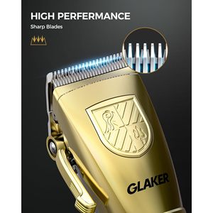 Kit de tondeuse à barbe sans fil pour hommes avec grand écran LED, étanche IPX7, inclut des guides de coupe, de l'huile pour lames, un ensemble complet de toilettage pour barbier et un sac de rangement - Product Image 3