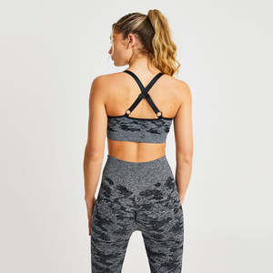 OEM Vente en gros Logo personnalisé Ensembles de soutien-gorge de sport Athleisure Entraînement Gym Vêtements de sport Fitness Yoga Legging Ensembles pour femmes - Product Image 6