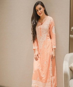 นวมคลุมหน้าสไตล์อินเดียปากีสถานพร้อมทําชุดผ้าฝ้ายผู้หญิงเย็บชุดผู้หญิงที่สง่างาม - Product Image 4