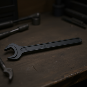 Clé à fourche 7 mm 894 noire, longueur 78 mm, outils de magasinage blancs - Product Image 3