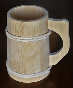 SOLID WOODEN BEER AND WINE Mug with Handle <b>Ceramic</b> Coffee Mug Office Home Business Gift Wholesale Wood Cup Mug for Christmas - Product Image 4