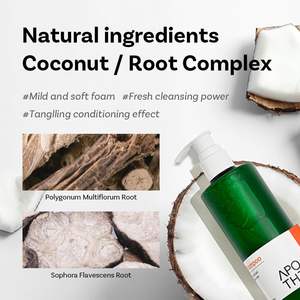 Shampooing Unisexe Apothe pour Cheveux Gras, Contrôle du Sébum du Cuir Chevelu, Formule Concentrée Liquide 300ml, Nettoyage en Profondeur, Traitement Rafraîchissant - Product Image 3