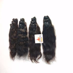 Extensiones de cabello humano de templo vietnamita alineado con cutícula para mujer Color Natural Onda profunda suelta Trama doble Ninguno Procesamiento - Product Image 5