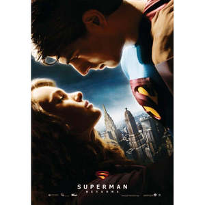 Tarjeta postal de Superman Returns con Lois y Clark, hecha de papel duradero para exhibir en la pared - Product Image 1