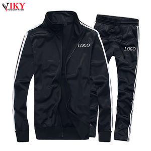 ชุดวอร์มมีซิปสำหรับผู้ชายชุดเล่นกีฬาสไตล์แถบยาวแต่งสีตามสั่งโลโก้ตามสั่งโดย viky Industries - Product Image 3