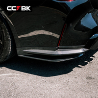 Pour BMW G82 G83 M4 Competition CS 2020-2026, Ailerons latéraux inférieurs de pare-chocs arrière en carbone sec style R44