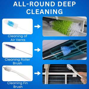 ฝาครอบทำความสะอาดพีวีซี AC เครื่องปรับอากาศกันน้ำทำความสะอาดชุดทำความสะอาดขนาดเล็ก HVAC พร้อมถุงเก็บ (ขนาดใหญ่) - Product Image 2