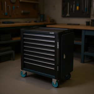 Chariot à outils Hazet Assistant avec 8 tiroirs et assortiment de 264 pièces, ensemble noir - Product Image 3