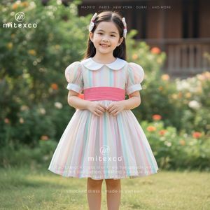 ชุดเดรสเด็กผู้หญิงสไตล์สเปนสุดหรู พร้อมกางเกงบลูเมอร์ระบายอากาศได้ดี ความยาวระดับเข่า ผ้าฝ้าย 100% สำหรับงานปาร์ตี้เจ้าหญิงวัยเตาะแตะ พร้อมโบว์ผูกผม - Product Image 6