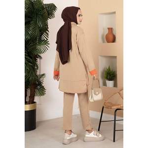 Medio cuello alto deporte 2 piezas traje visón - Product Image 2