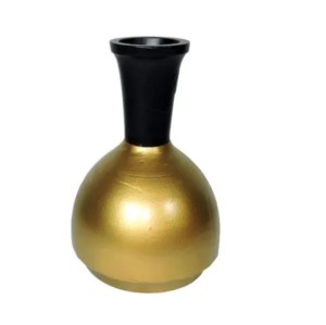 กระถางดอกไม้โลหะพร้อมขัด,แจกันดอกไม้เหล็กชุบสำเร็จแบบอินเดีย - Product Image 2