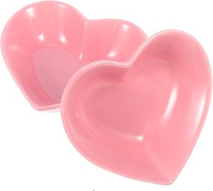 Decorative <b>Heart</b> Shaped Resin Serving <b>Bowl</b> Polished Serving <b>Bowl</b> for Home Hotel Tabletop Decoration for Food & Salad <b>Bowl</b> - Product Image 2