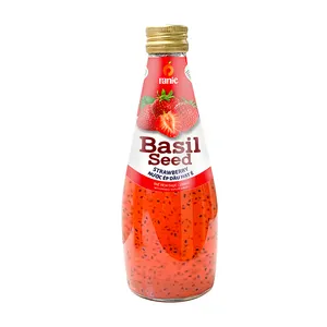 PAINE Brand 290ml Glass Bottle Brand Melhor qualidade Strawberry Juice Basil Seed Drink OME Fabricante No Vietnã