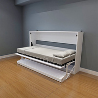 MS2015 FSH Functional Fold Away Einzel arbeits platte Tisch bett 90 cm x 190 cm Premium Space Saver Faltbares Rise WallBed Made in Turkey