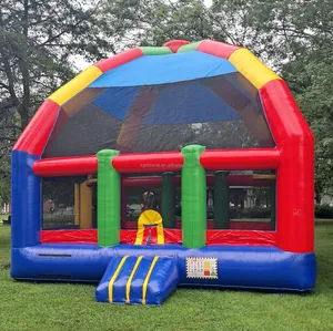 Château gonflable géant avec arche arc-en-ciel en PVC, directement de l'usine, idéal <span class=keywords><strong>pour</strong></span> les entreprises de <span class=keywords><strong>location</strong></span> de matériel de fête - Product Image 3