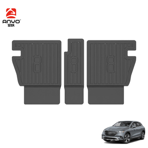 Alfombrillas protectoras de respaldo de asiento trasero de Tpe 3D impermeables antideslizantes personalizadas al por mayor de fábrica para <span class=keywords><strong>Mercedes</strong></span> EQE SUV 2023-2025 alfombrilla de respaldo - Product Image 1