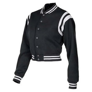 Nueva moda mujer Crop Top Lettermen chaquetas de alta calidad para mujer Crop Top Lettermen mujeres Crop Varsity Jacket - Product Image 2