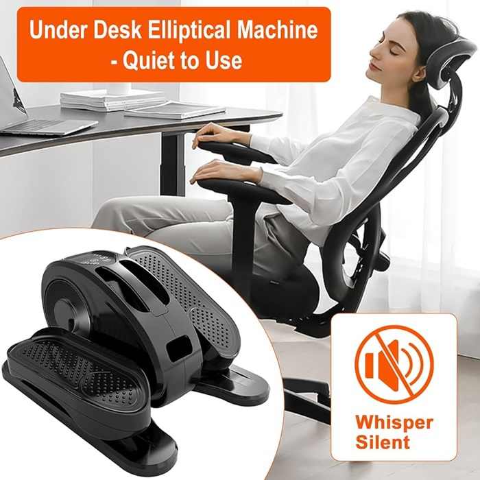 Mini máquina elíptica ajustable para el hogar, máquina elíptica portátil para ejercicios, máquina de entrenamiento deportivo para interiores
