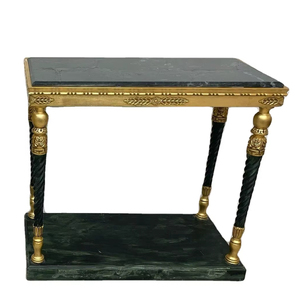 คอนโซลด้านบนหินอ่อนมีกาวในตัวเป็นมิตรกับสิ่งแวดล้อมพร้อมโต๊ะทองเหลืองเฟอร์นิเจอร์หินสำหรับตกแต่งบ้าน - Product Image 1