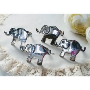 Anneau de serviette en métal Décoration d'événement de mariage Design éléphant Personnalisable Cadeaux écologiques Anneau de serviette Prix de gros - Product Image 1